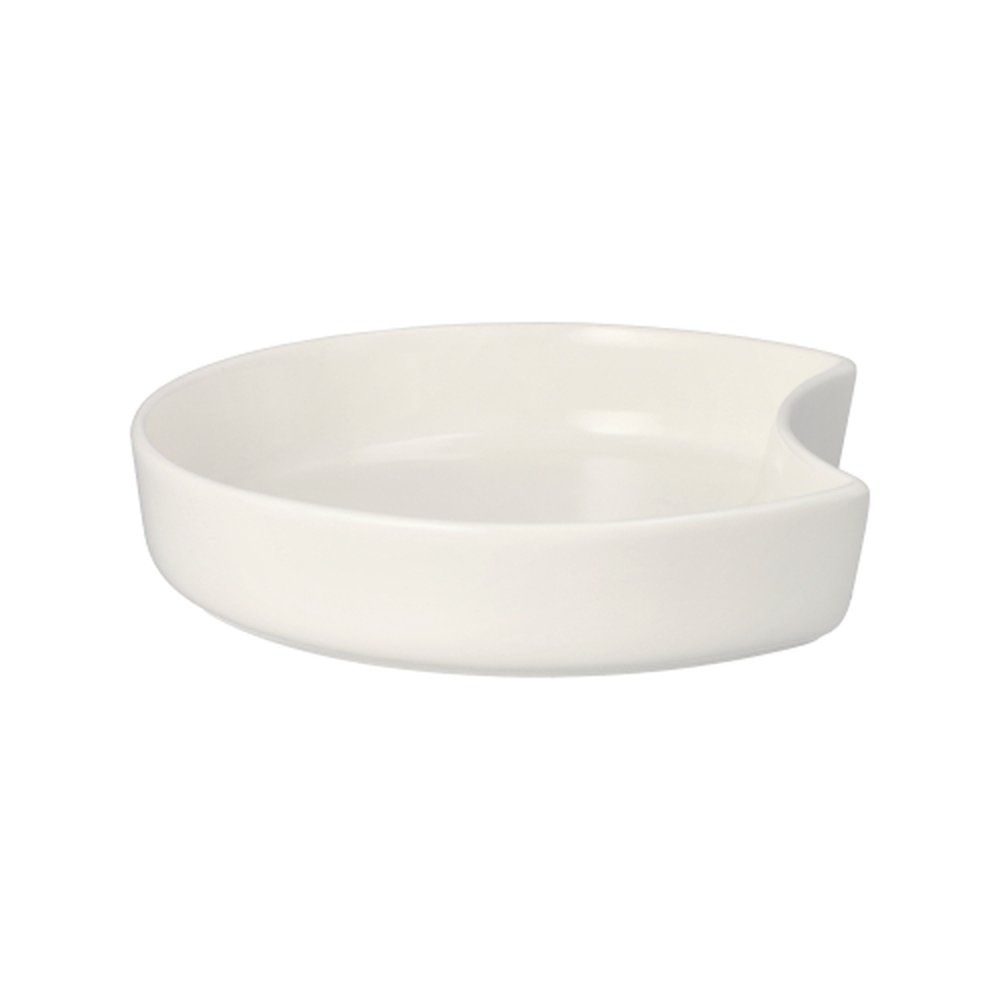 Papstar Schale Porzellan Halbmond 450 ml Ø 18 cm · 3,5 cm weiss "Ano"