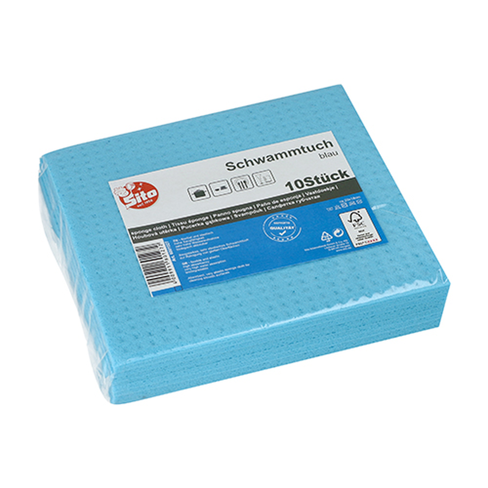 Papstar Schwammtücher 20 cm x 18 cm blau