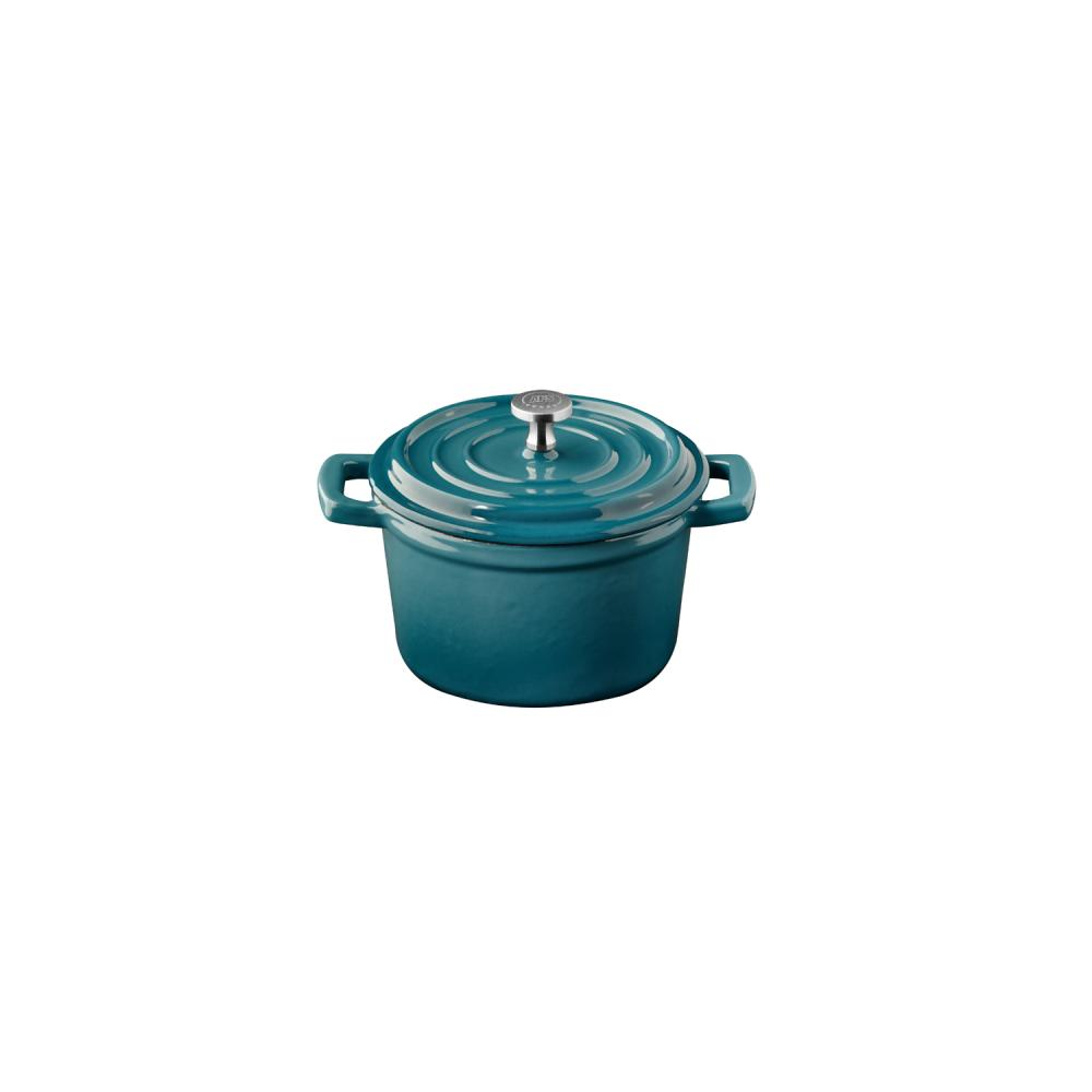 Stovepot, Kasserolle, Gusseisen, Teal, Glasiert