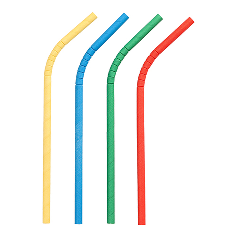 Papstar Shake-Halme Papier Ø 8 mm · 25 cm farbig sortiert flexibel