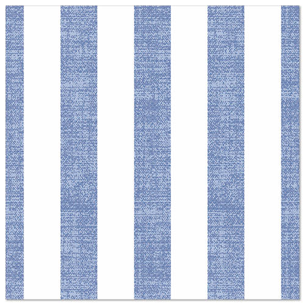 Papstar Servietten "ROYAL Collection" 1/4-Falz 40 cm x 40 cm blau "Lines"