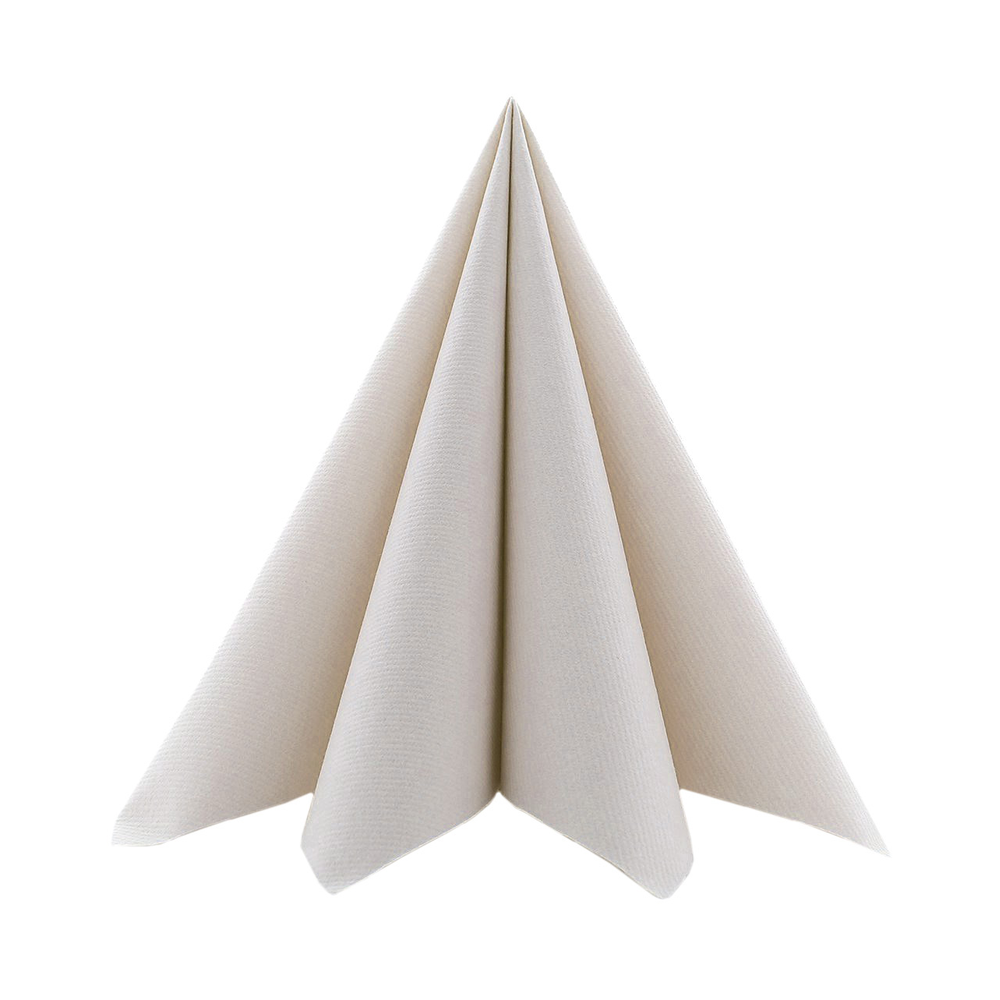 Mank Serviette Basic pebble stone 40 x 40 cm 1/4 Falz