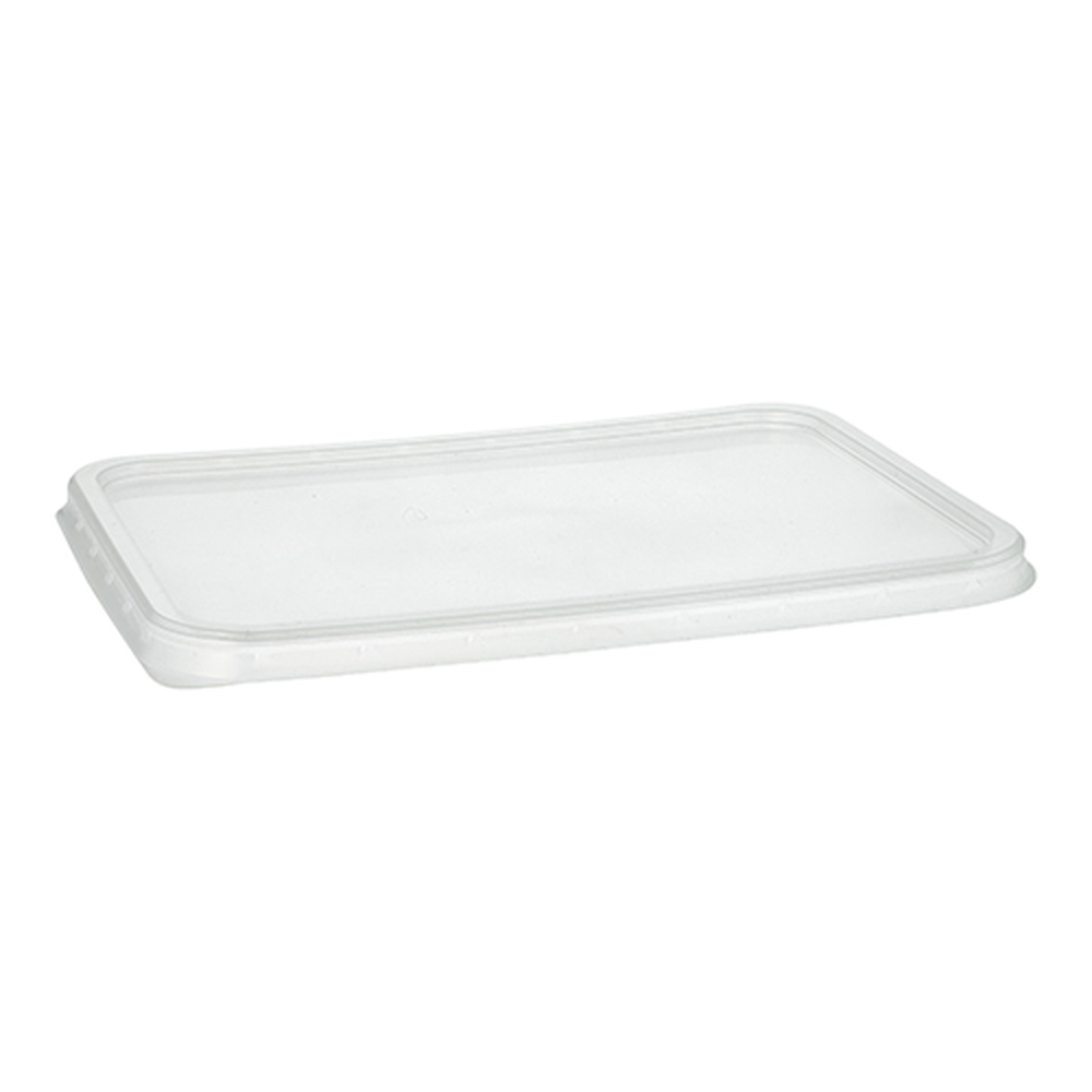 Papstar Deckel für Verpackungsbecher, PP 0,7 cm x 18,6 cm x 13,3 cm transparent