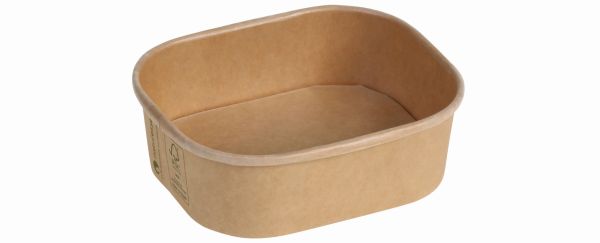 Pacovis Schale Kraft/PLA, 275ml, 125x105x40mm, naturesse