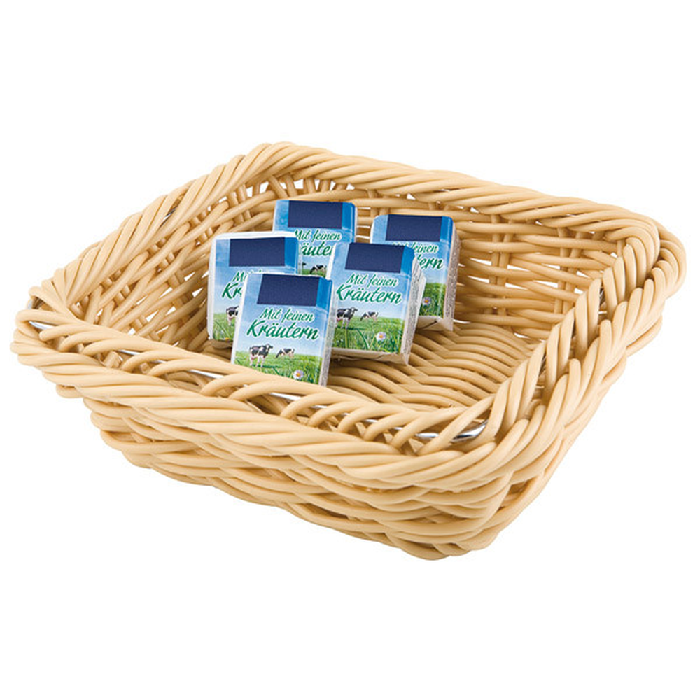 APS GN 1/6 Buffet-Korb 17,6 x 16,2 cm, H: 6,5 cm , Polypropylen, beige