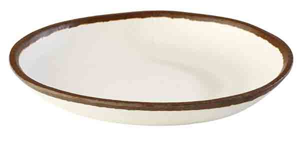 APS Schale -CROCKER- Ø 20,5 cm, H: 3 cm, 0,5 Liter , Melamin, creme