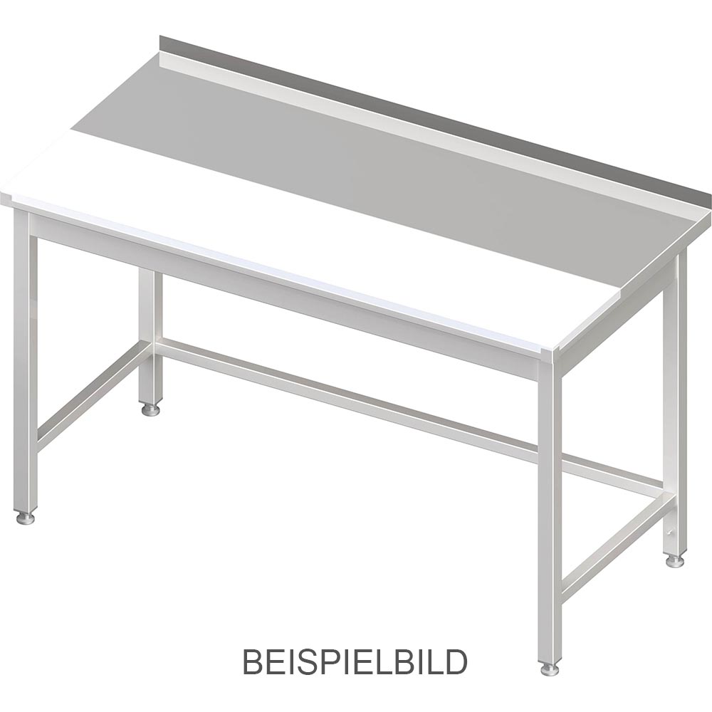 Stalgast Arbeitstisch ohne Grundboden, 1200x700x850 mm, mit vertiefter PE-Schnei
