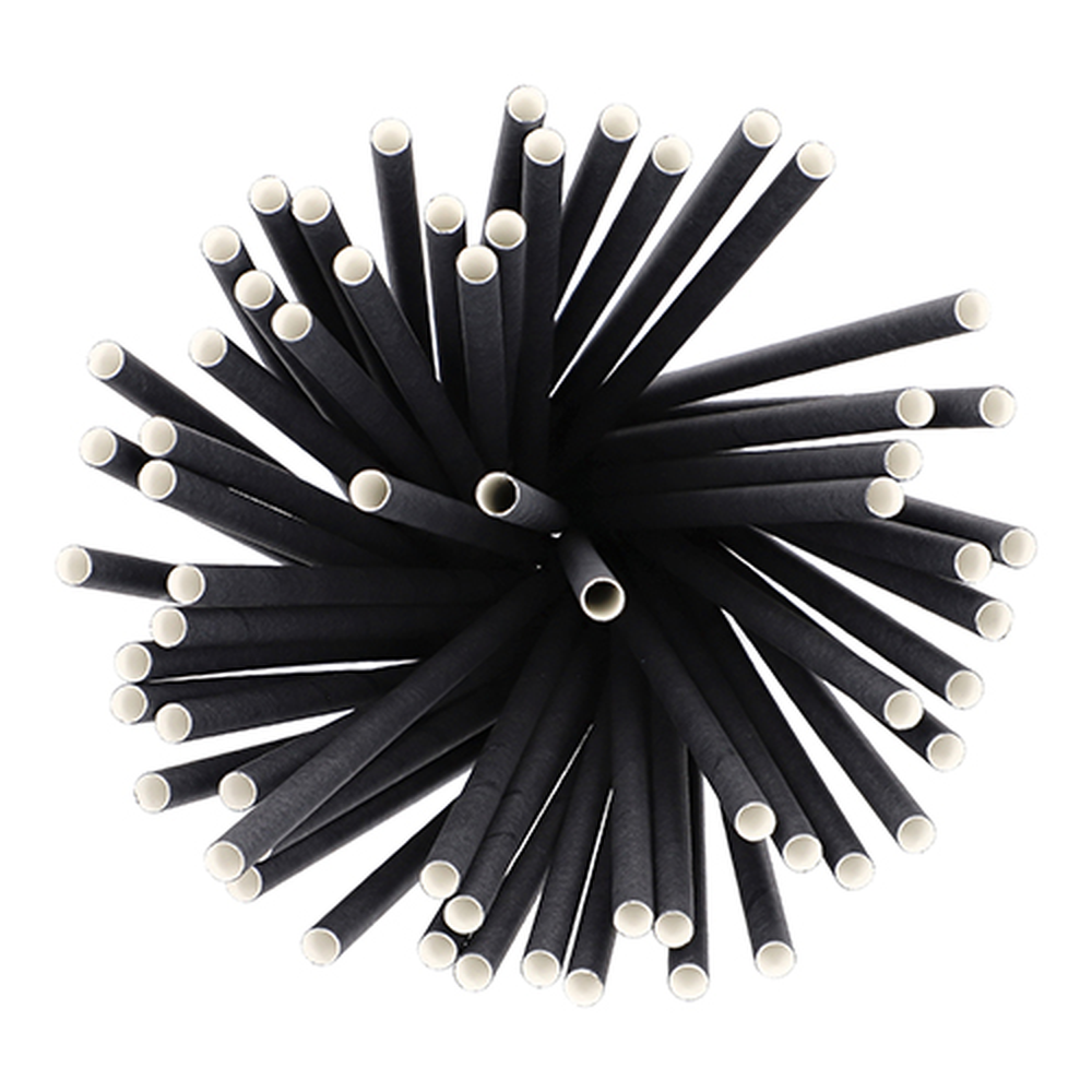 Papstar Shake-Halme Papier Ø 8 mm · 25 cm schwarz