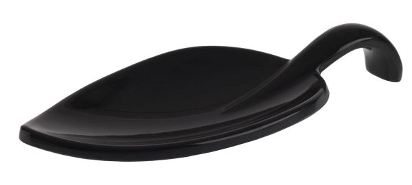 APS Fingerfood-Löffel -LEAF- 10 x 4,5 cm, H: 1,5 cm , Melamin, schwarz