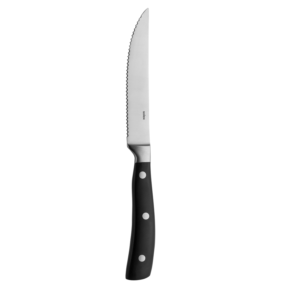 Solex BLACK ANGUS Steakmesser mit schwarzem POM-Griff