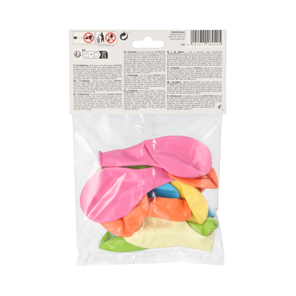 Papstar Luftballons Ø 25 cm farbig sortiert "Pastel"