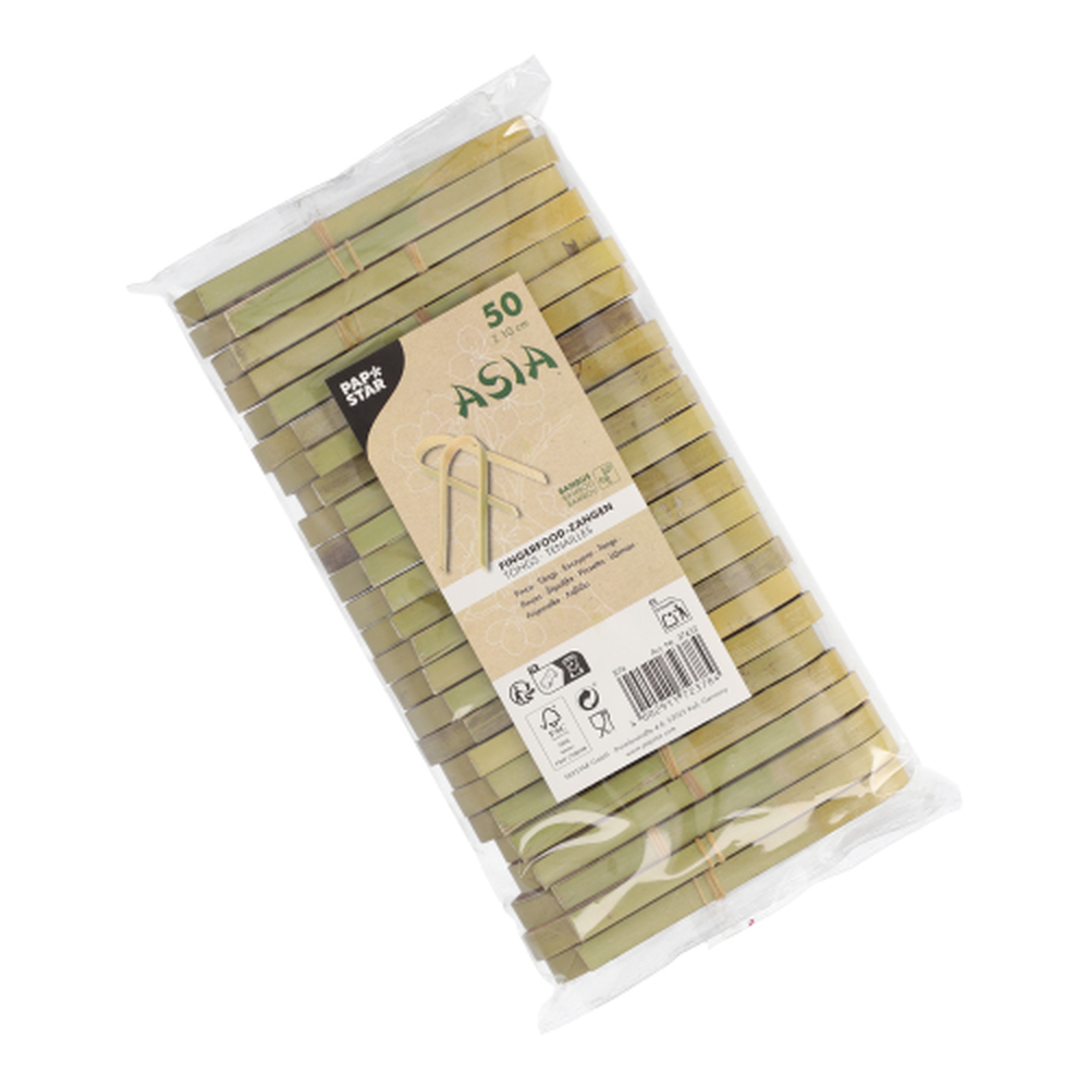 Papstar Fingerfood - Zangen Bambus "ASIA" 10 cm