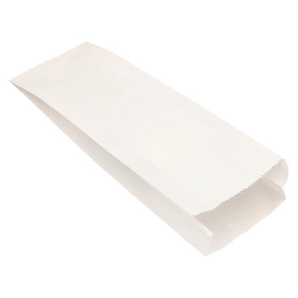 PAPSTAR Papierfaltenbeutel, Cellulose, gefädelt 42 cm x 15 cm x 7 cm weiss