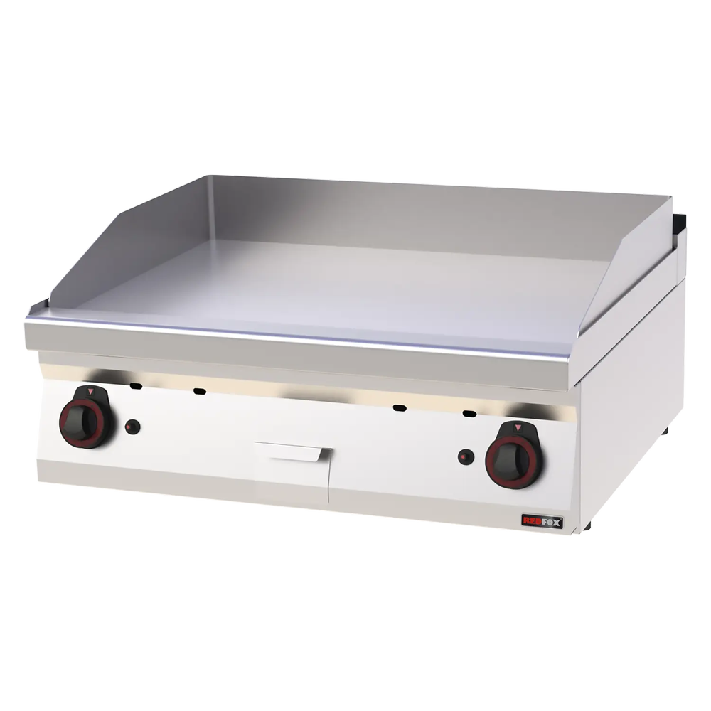 RM Gastro Grillplatte 80x51 Gas glatt ohne Unterbauten / REDFOX - FTH 70/08 G