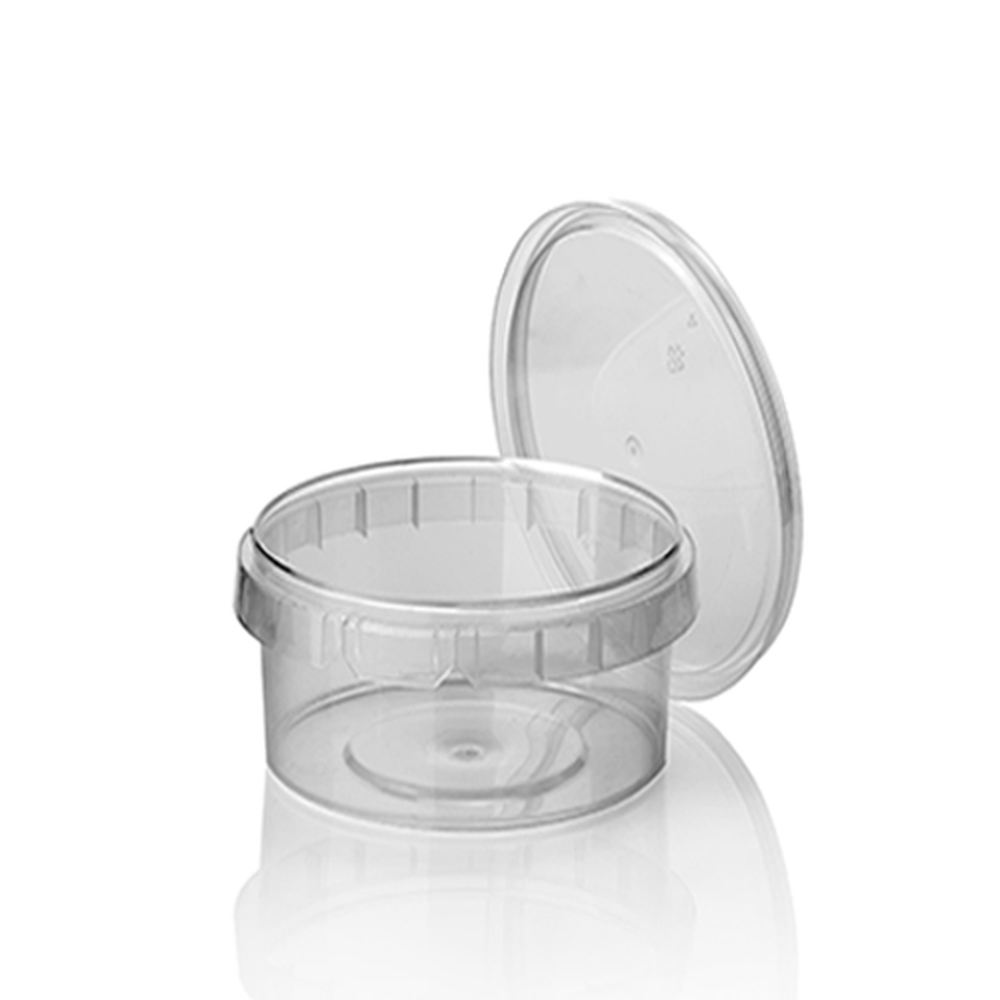 PAPSTAR Feinkostbecher, PP 480 ml Ø 11,8 cm · 7 cm transparent mit Originalit