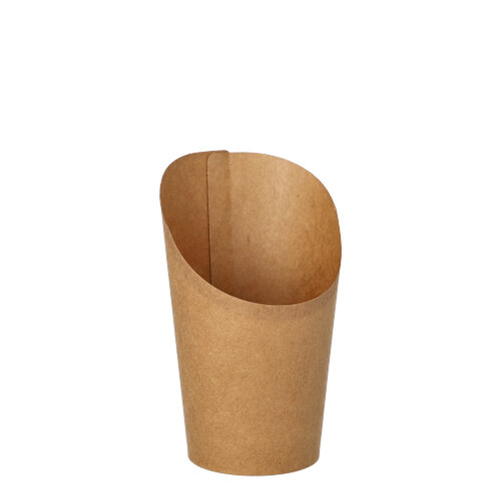 Papstar Wrap Cups, Pappe 230 ml 11,7 cm x 7 cm x 6,5 cm braun