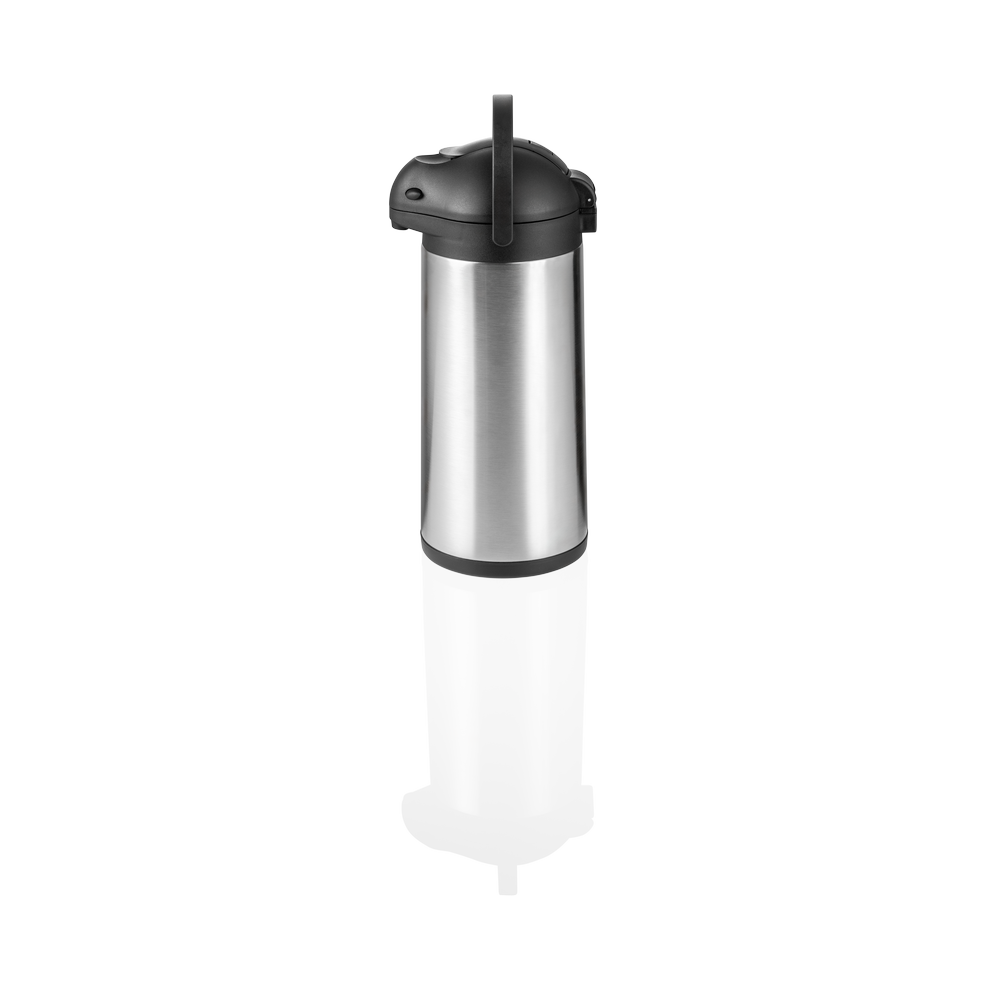 WAS Pump Isolierkanne, 5 ltr., Ø 16,5, Höhe 43 cm, doppelwandig, Chromnickelstah