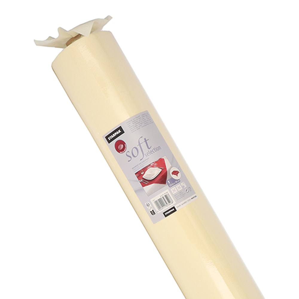 Papstar Tischdecke, stoffähnlich, Vlies "soft selection" 25 m x 1,18 m creme