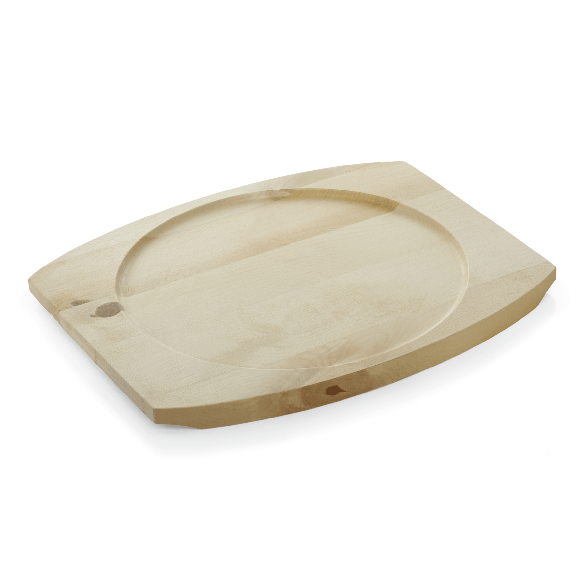 WAS Ersatzuntersetzer für Servierpfanne 3520 220, Holz Cast Iron 35