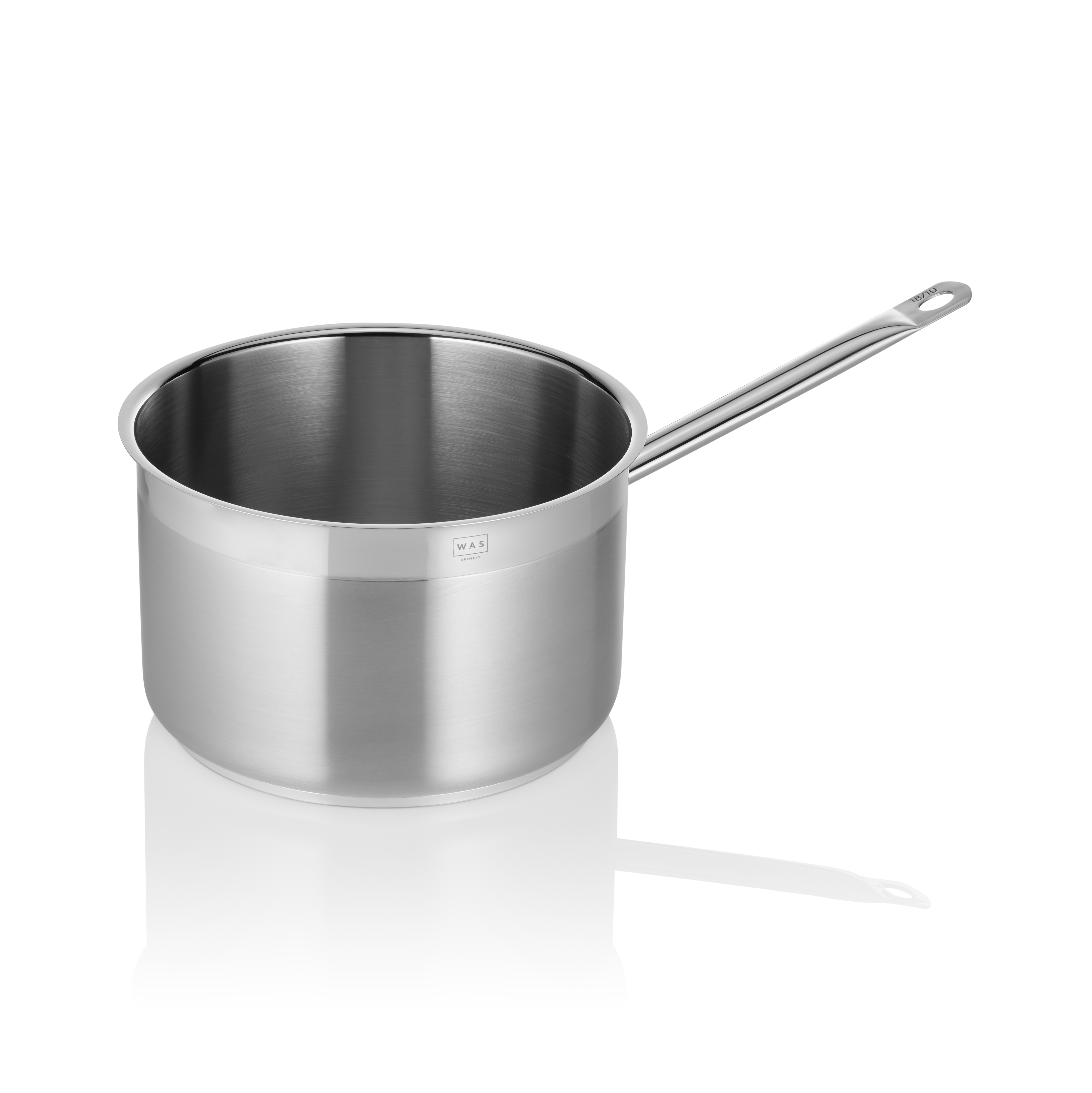 WAS Stielkasserolle COOKWARE 21, Ø 24 cm, 6,5 ltr., Chromnickelstahl 18/10