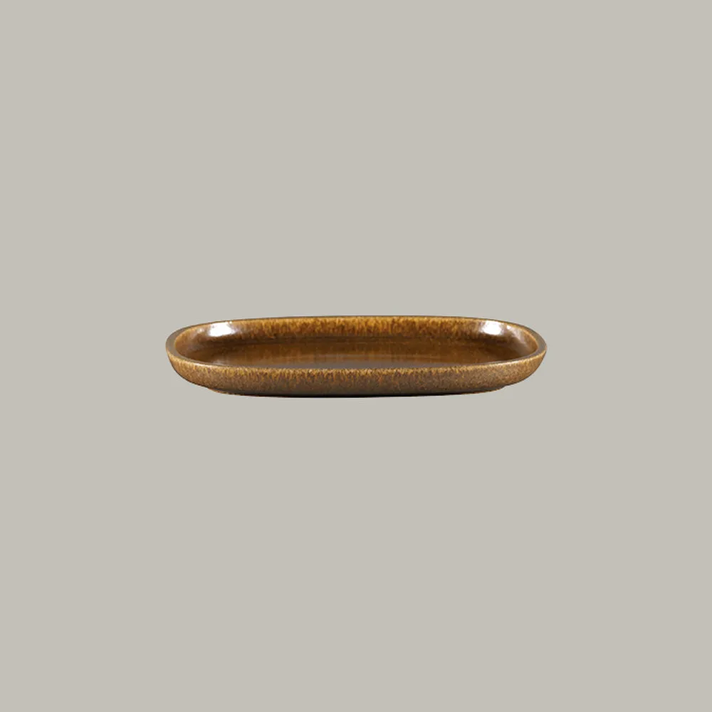 RAK Platte oval - rust Serie: Ease L 26.1 cm / W 18 cm / Ht. 2.5 cm