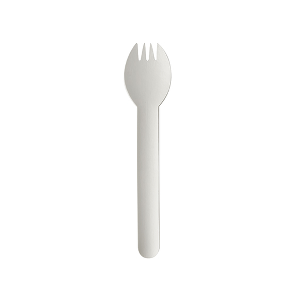 Papstar Göffel, Papier "pure" 15,1 cm weiss