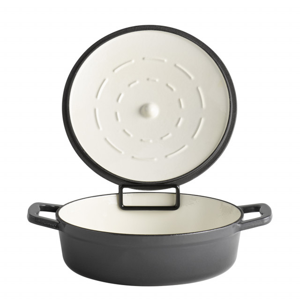 APS Bräter mit Deckel -5 STARS- Ø 25 cm, H: 7 cm, 2,5 Liter