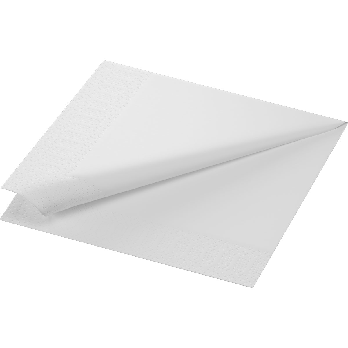 Duni Zelltuchservietten 40 x 40 cm 3-lagig 1/4 Falz weiß