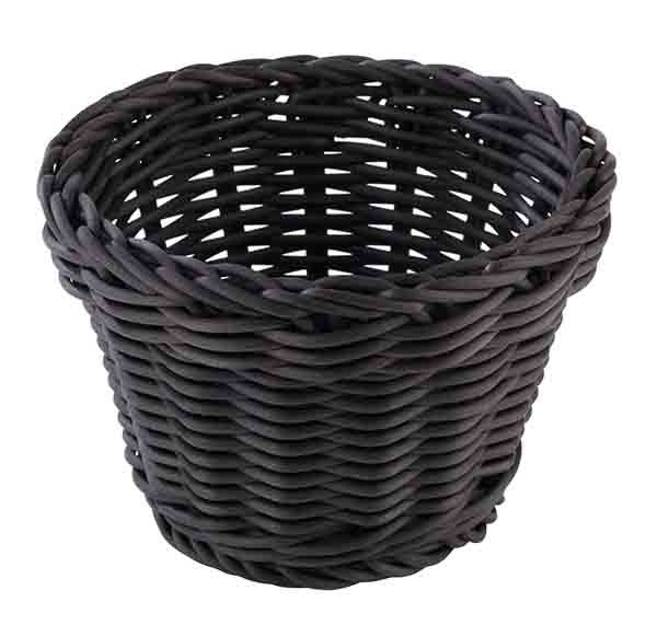 APS Korb, rund Ø 13 cm, H: 10 cm , Polypropylen, schwarz