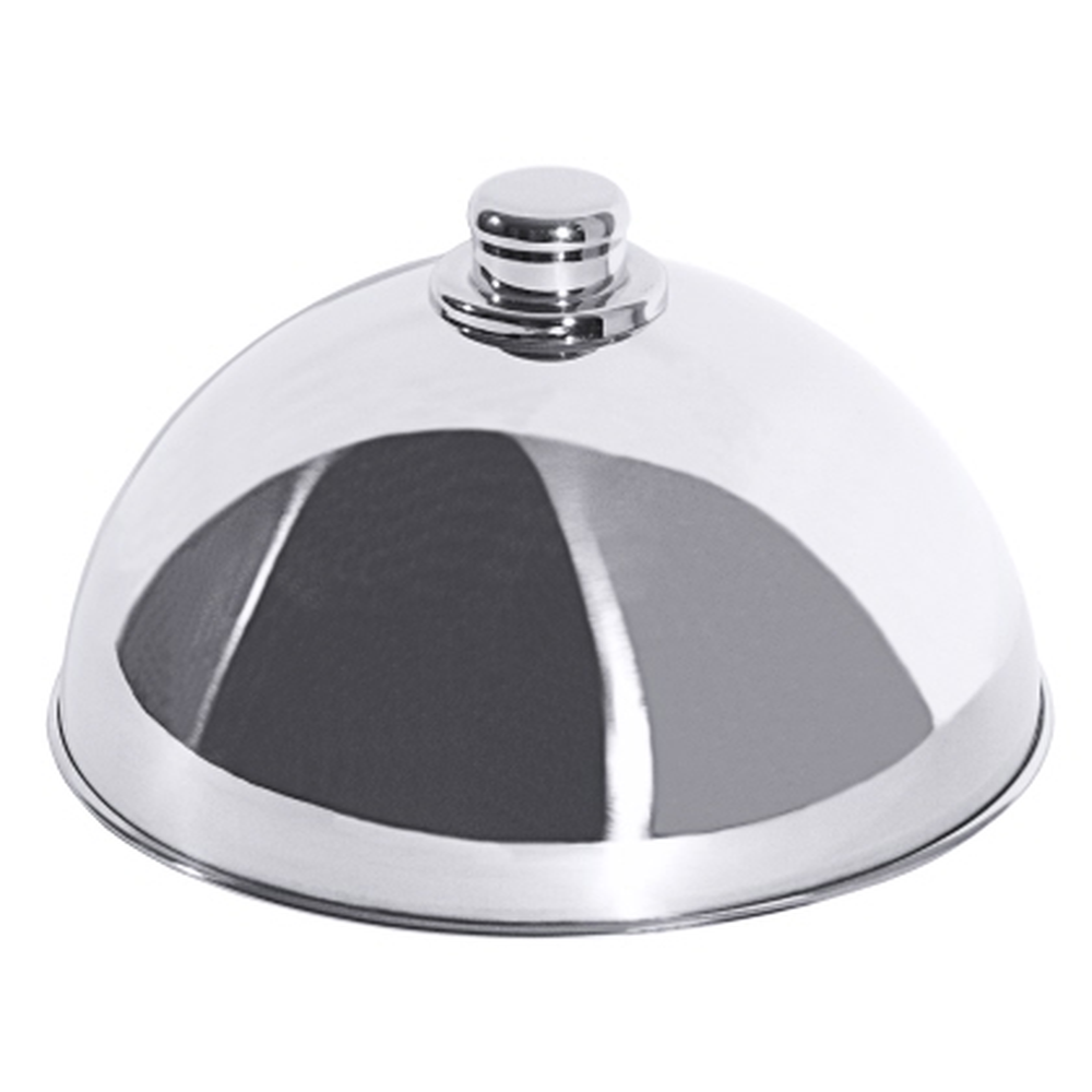 Contacto Tellerglocke 25 cm mit Knopfgriff aus Edelstahl