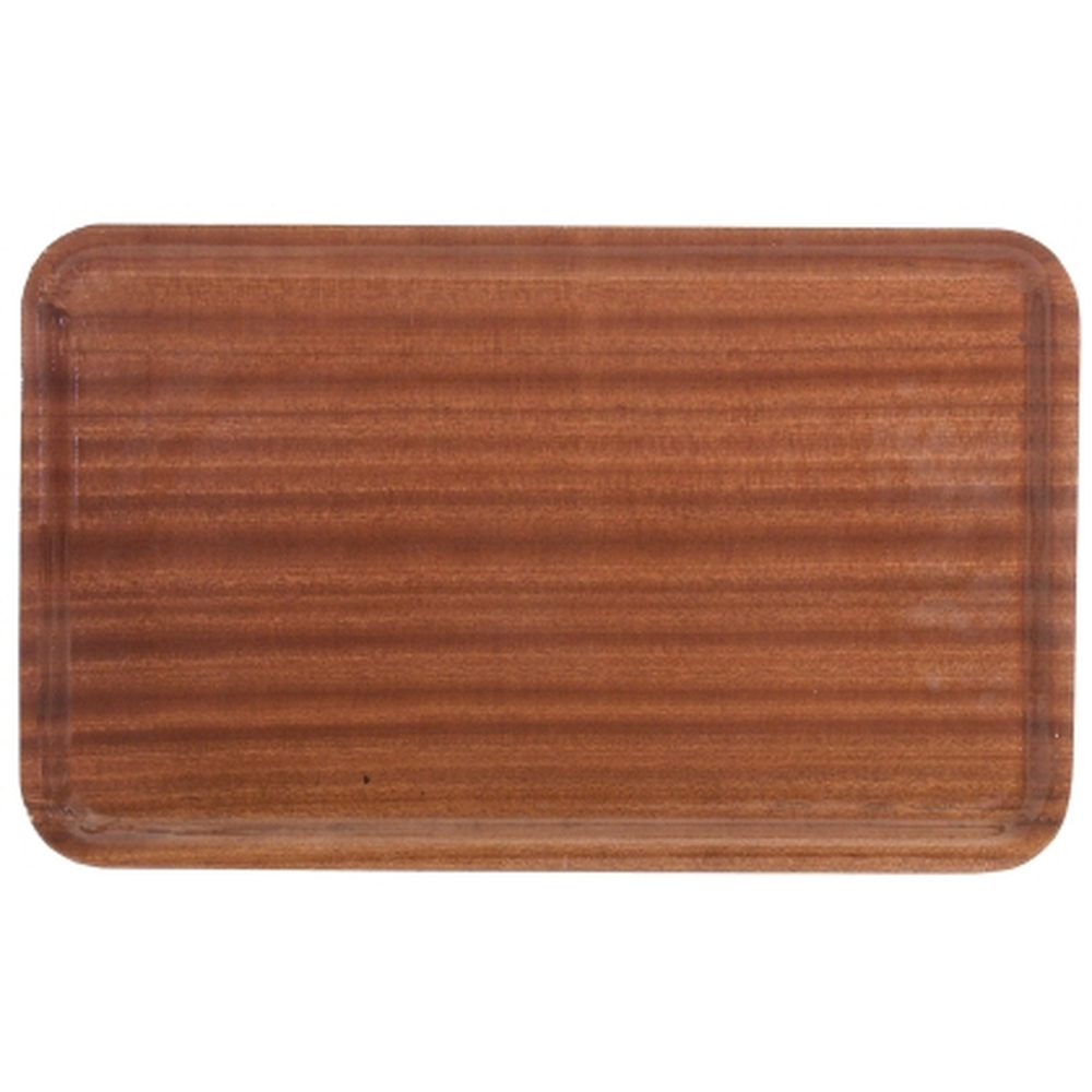 Contacto Holz-Tablett GN 1/1, rutschfest, Farbe: Mahagoni