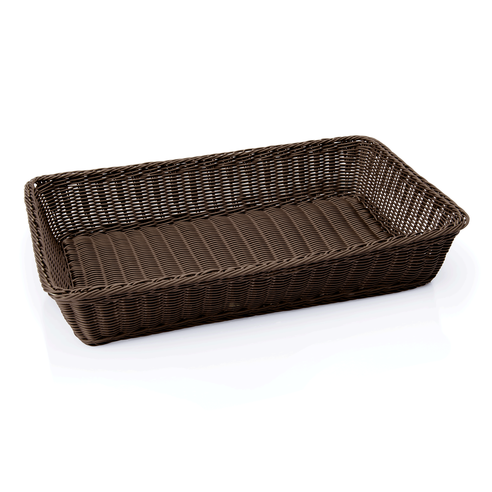 WAS Systemkorb GN 1/1-100 mm, dunkelbraun, Polypropylen - Basket GN 31