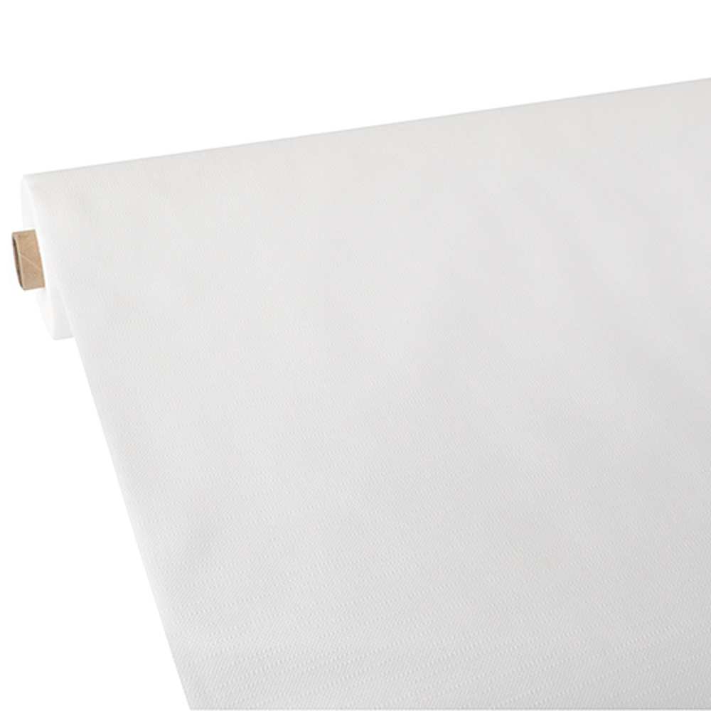 Papstar Tischdecke, stoffähnlich, Vlies "soft selection plus" 25 m x 0,9 m weiss