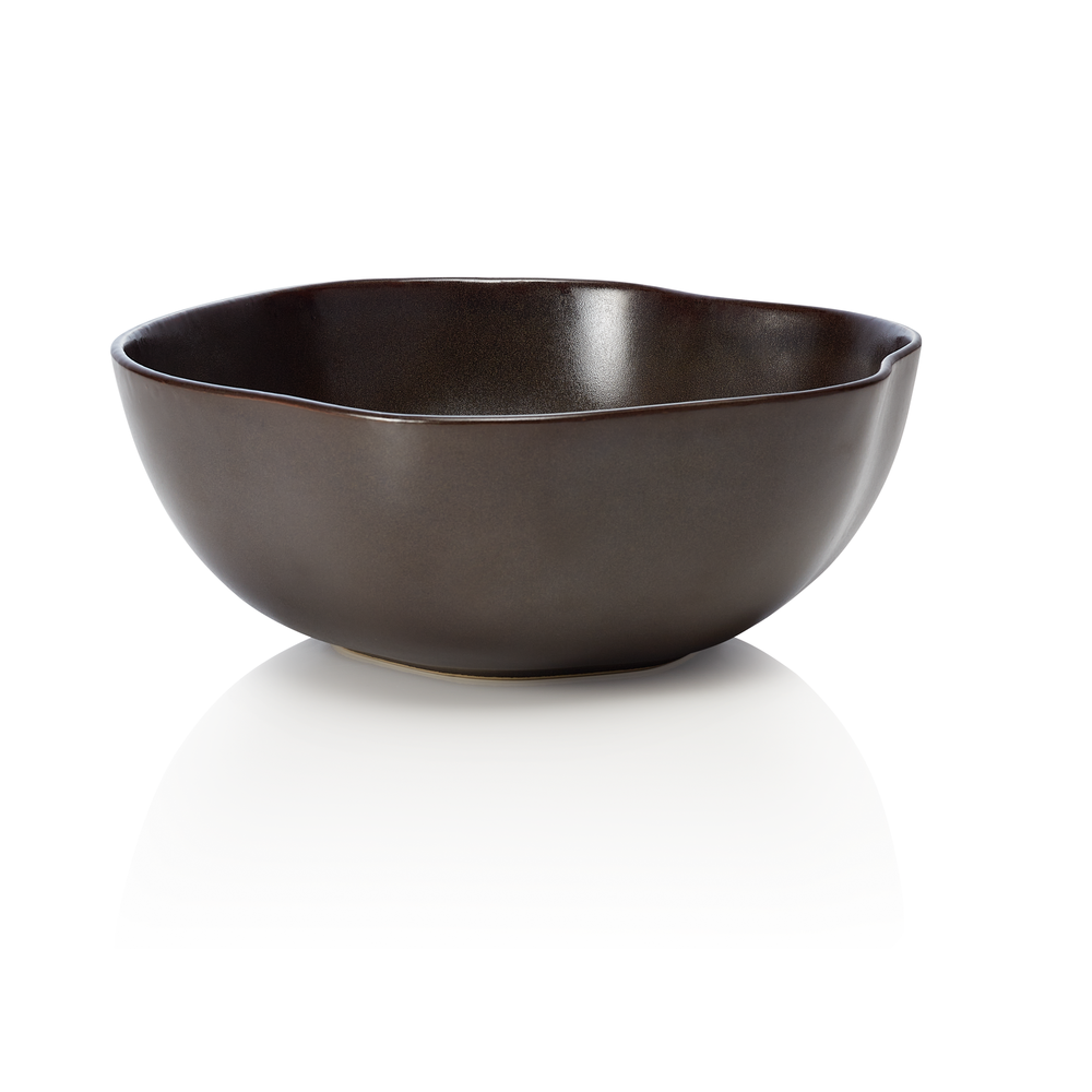 WAS Schale ROCKZZERO, Ø 28 cm, 2 ltr., metallic brown, Steinzeug