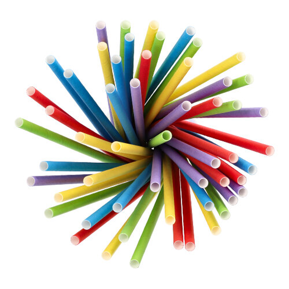 Papstar Shake-Halme, Papier Ø 8 mm · 25 cm farbig sortiert