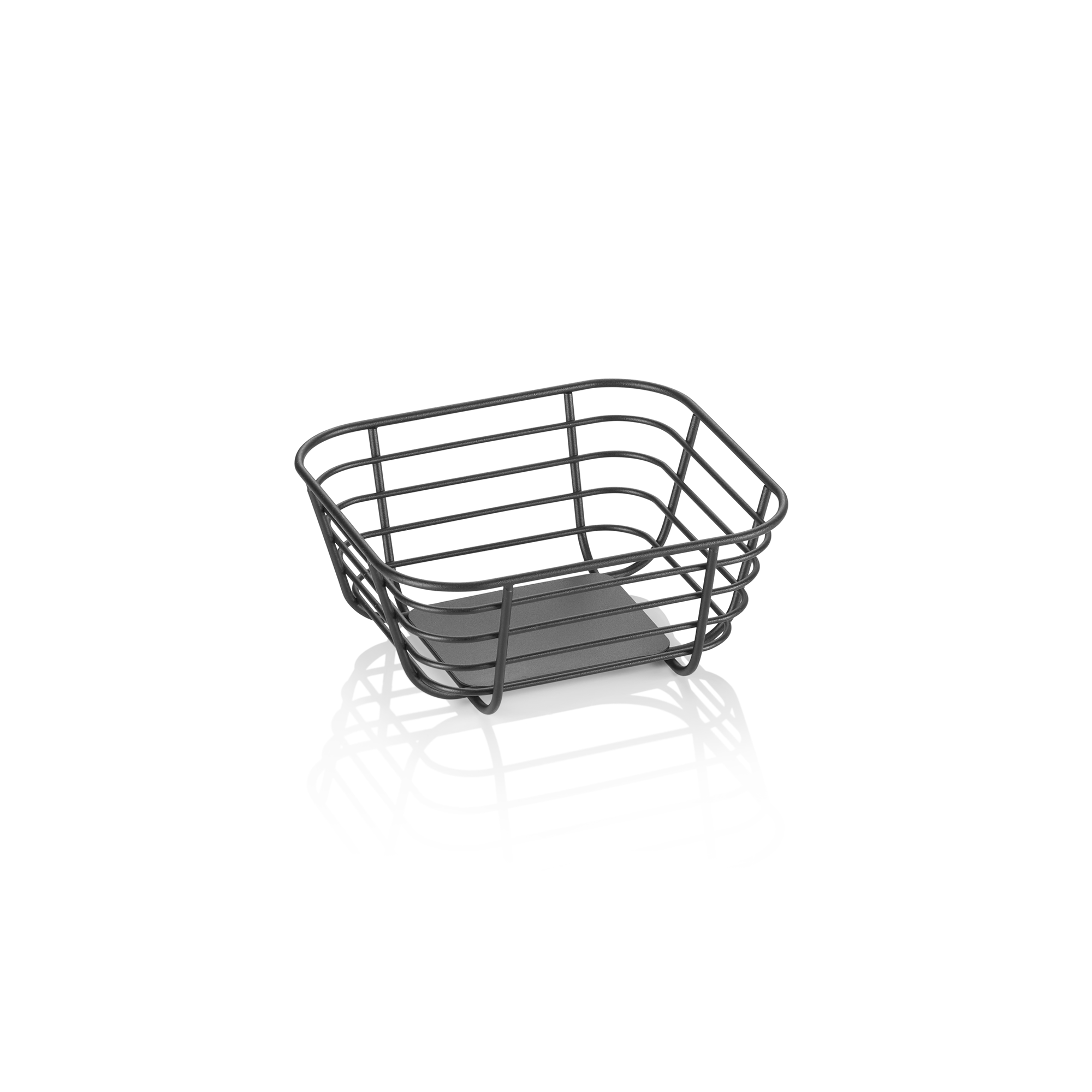 WAS GN Buffetkorb 1/6 STEELNEST, Höhe 8 cm, pulverbeschichtet, Metall