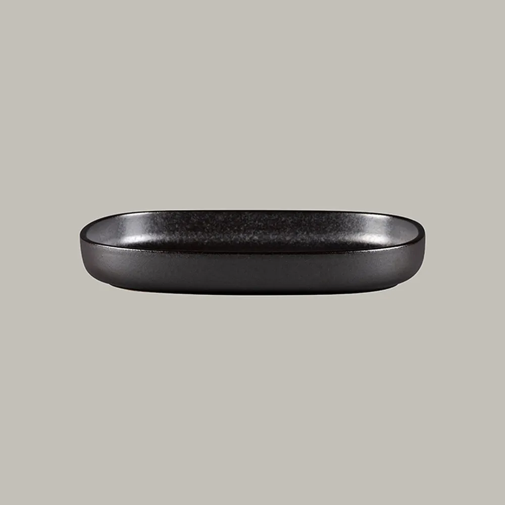 RAK Platte oval tief - forge Serie: Ease L 33.2 cm / W 23.2 cm / Ht. 4.5 cm / C