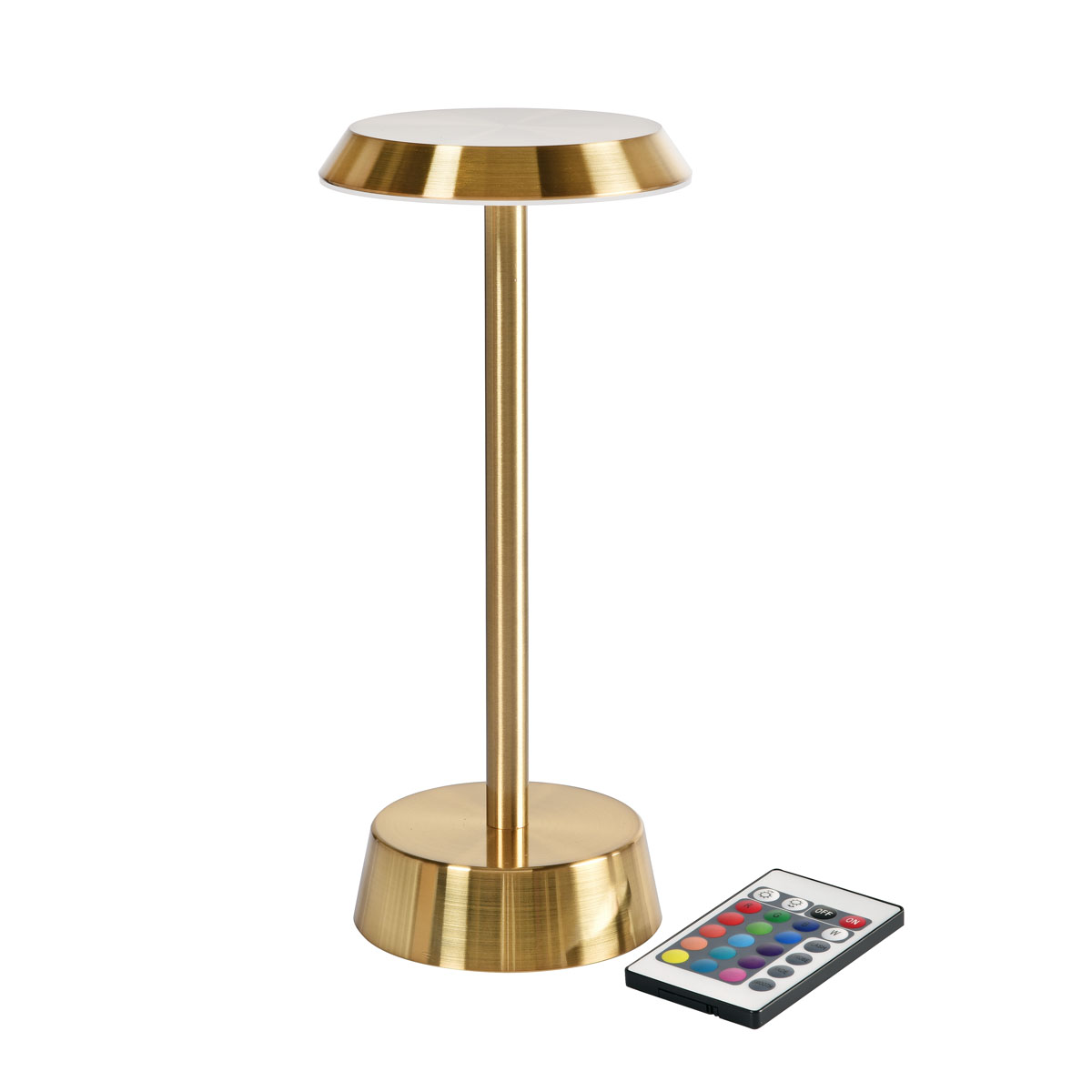 Duni LED Lampen kabellos wiederaufladbar Nour 26 cm x Ø 11,8 cm brass