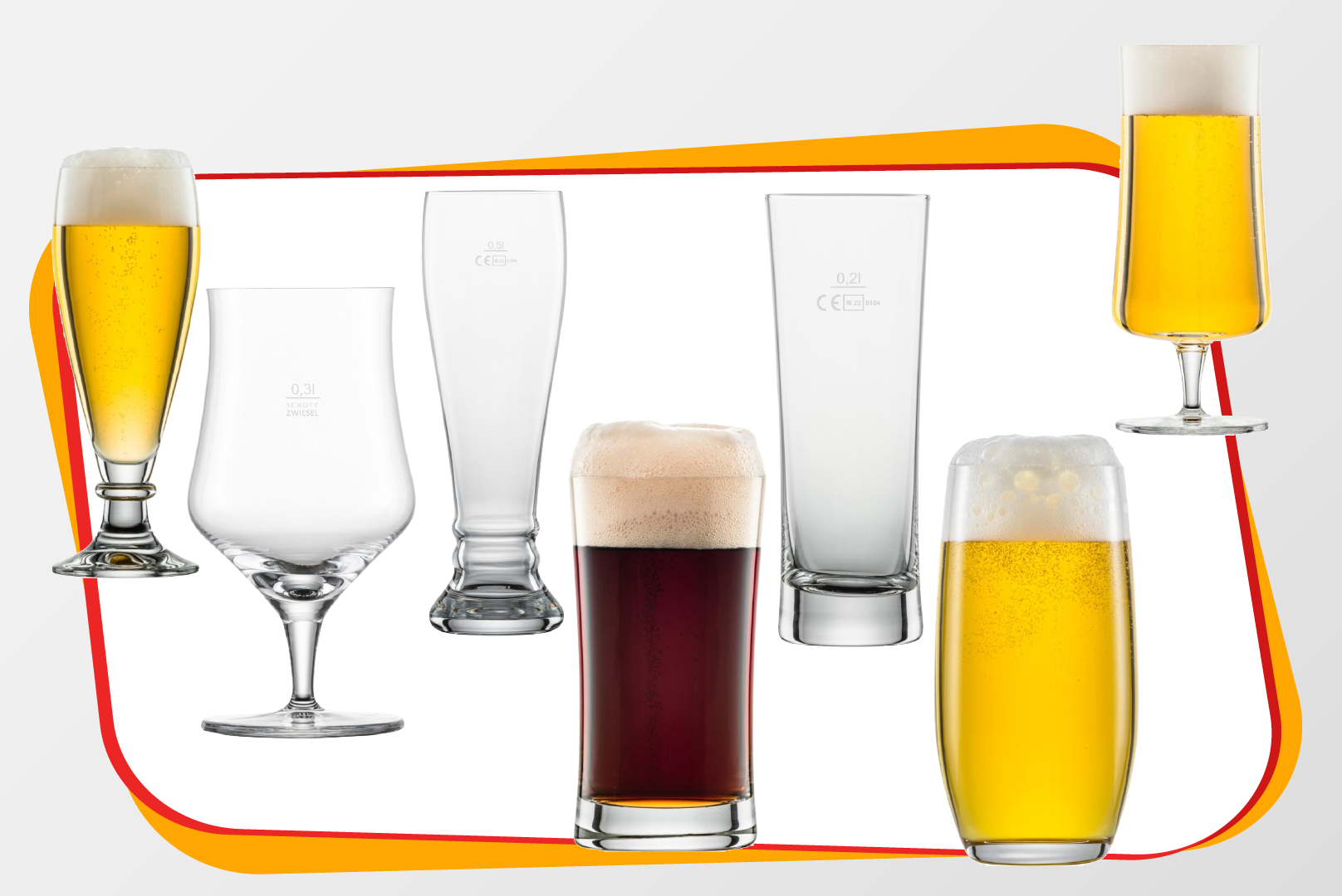 Bier- & Weizengläser