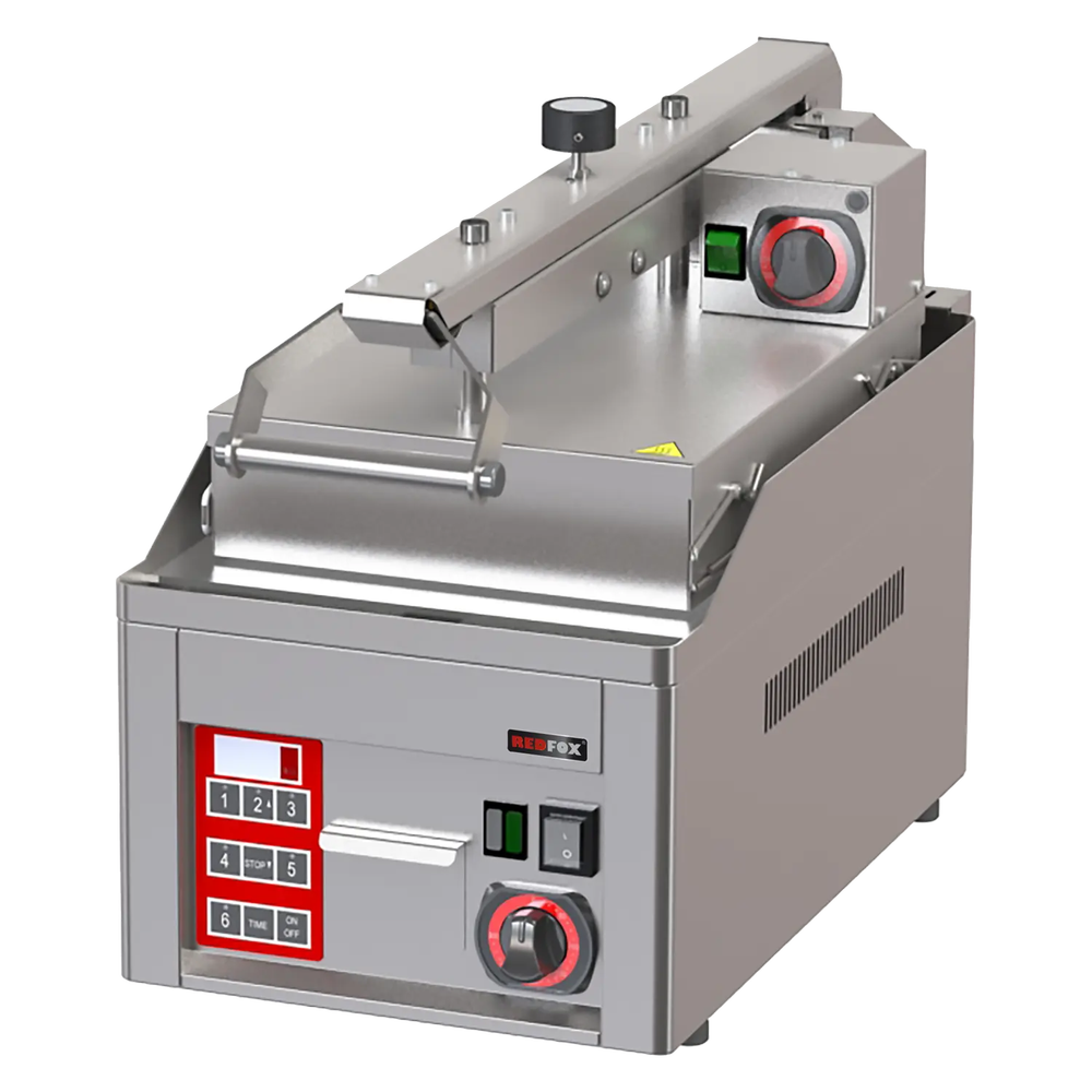 RM Gastro Halbautomatischer Steakgrill DURABLE CHROM / REDFOX - KDA 33 ED