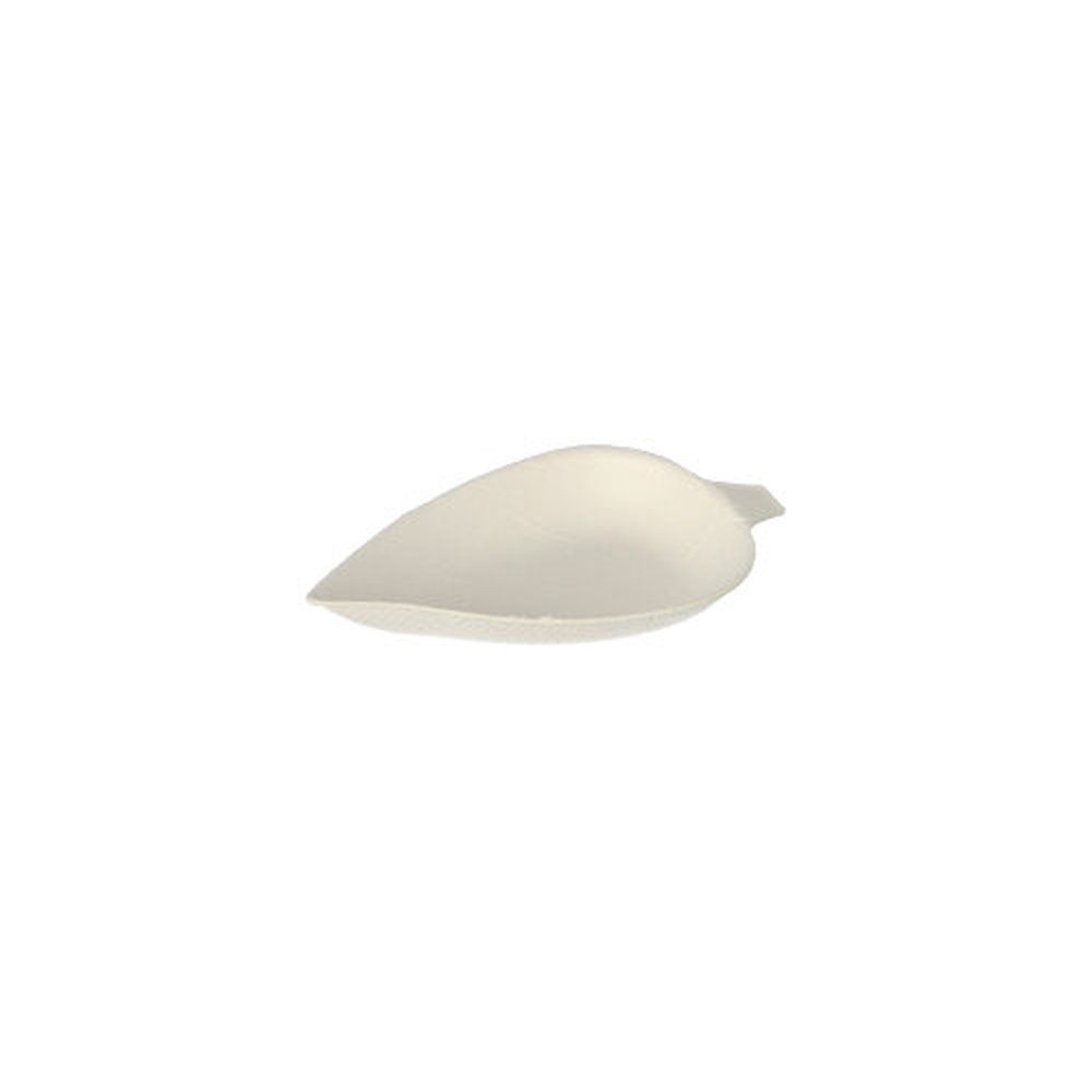 Papstar Fingerfood - Teller, Zuckerrohr "pure" 1,2 cm x 6 cm x 8 cm weiss "Leaf"