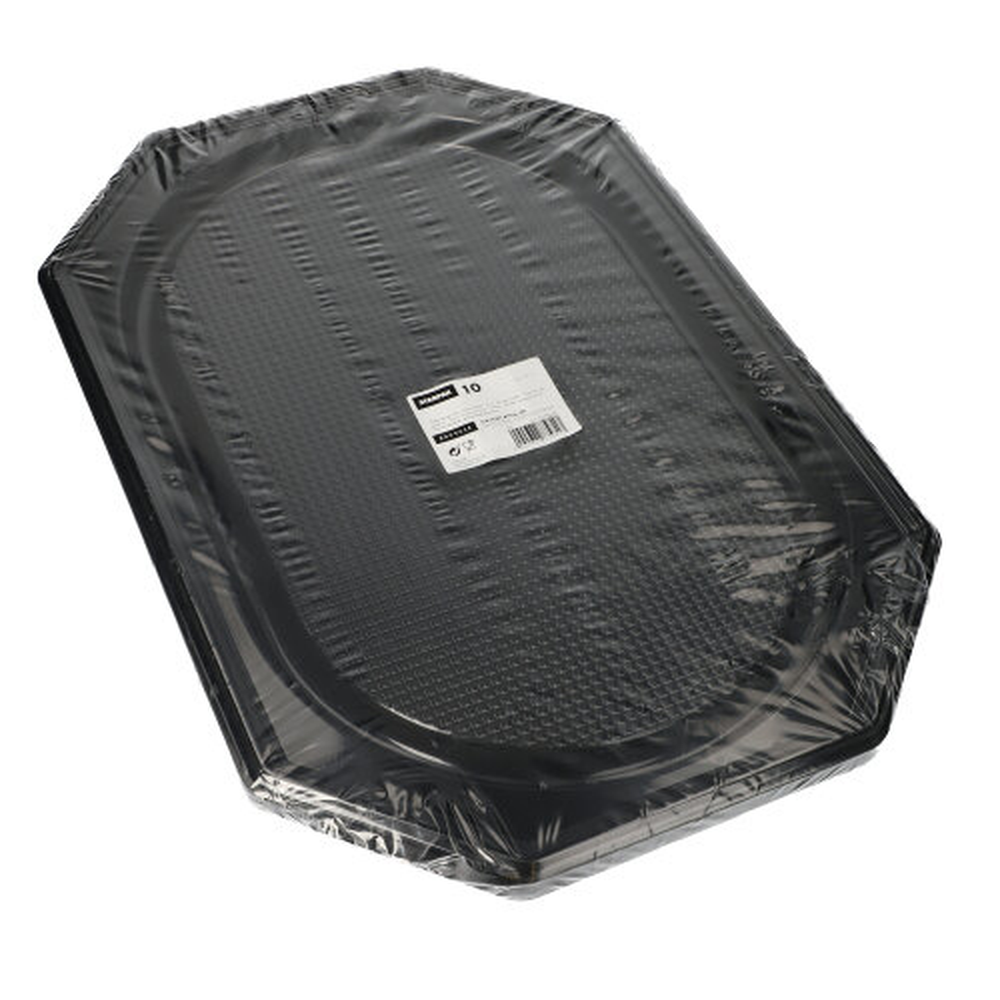 Papstar Servierplatten, PET 53 cm x 35 cm schwarz