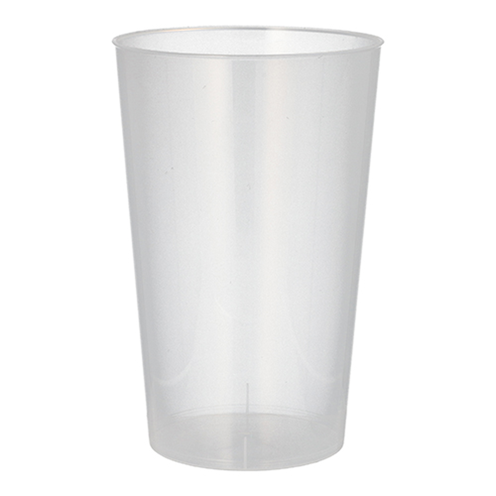 Papstar Mehrweg-Trinkbecher PP 0,5 l Ø 9,1 cm · 14 cm transluzent unzerbrechlich