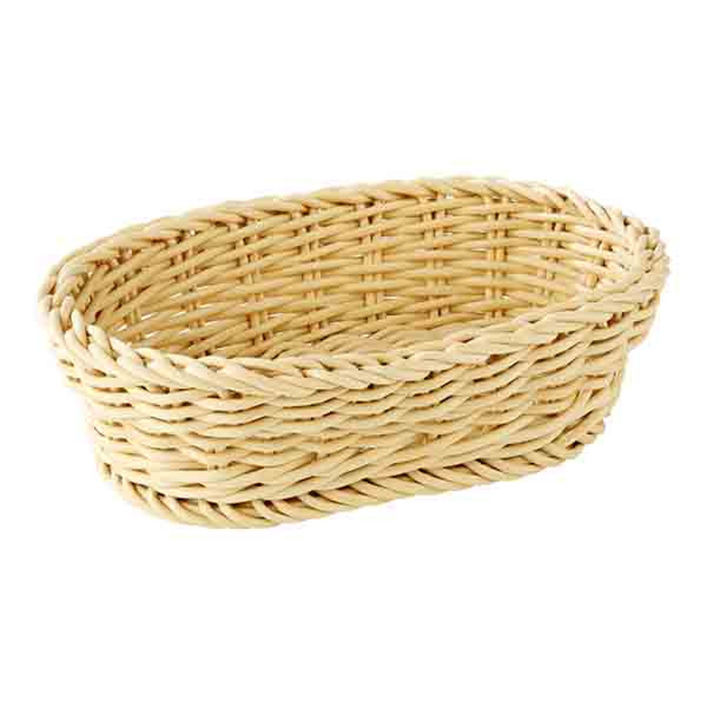 APS Korb, oval 19 x 12 cm, H: 6 cm , Polypropylen, beige