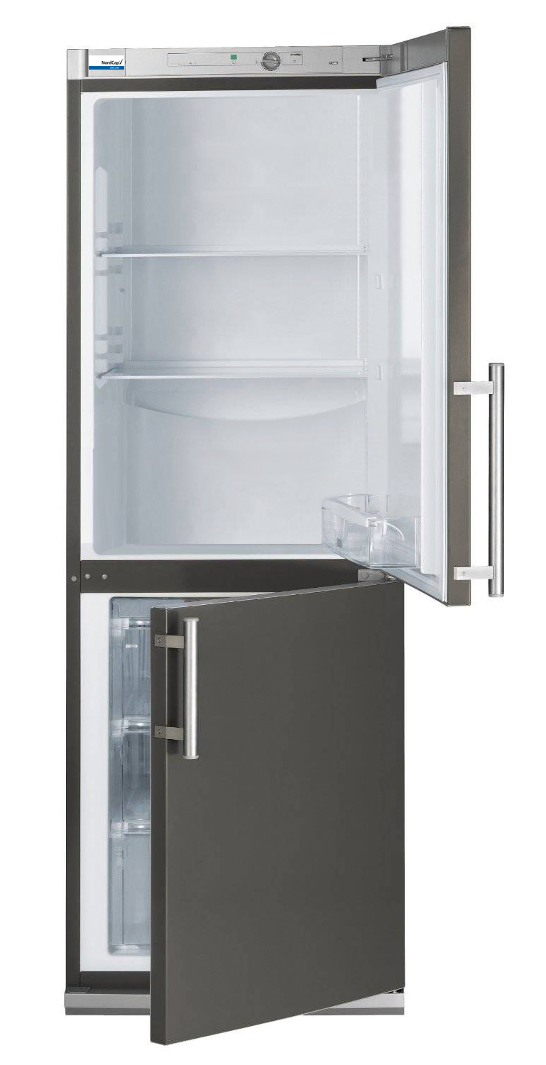 Nordcap COOL-LINE Kühl-/ Tiefkühl-Kombination KTK 34 INOX FRONT