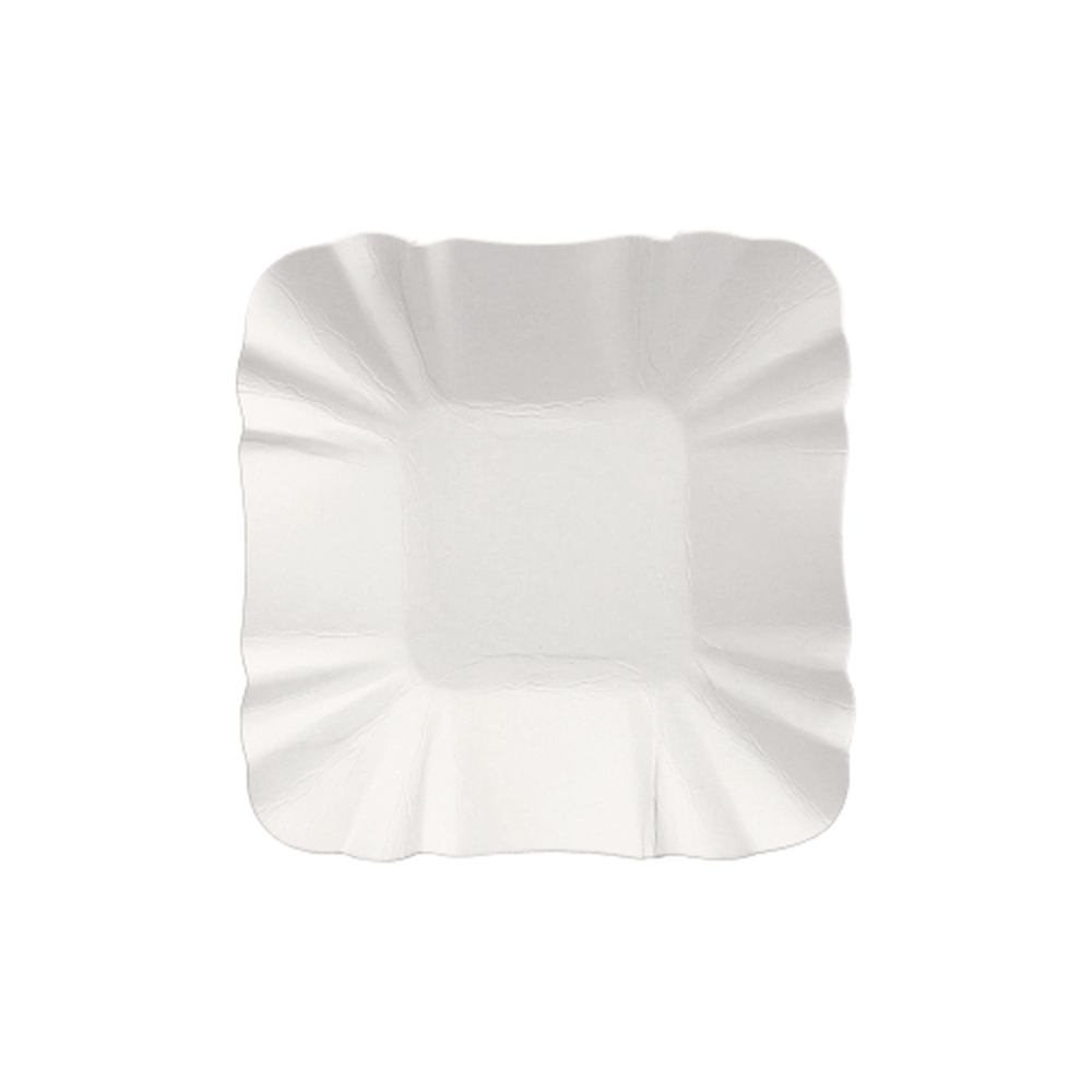 Papstar Schalen, Pappe "pure" eckig 9 cm x 9 cm x 3 cm weiss