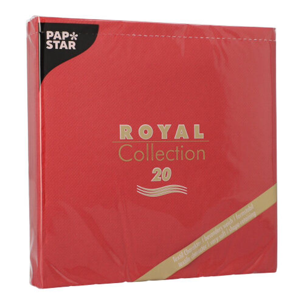 Papstar Servietten "ROYAL Collection" 1/4-Falz 40 cm x 40 cm bordeaux