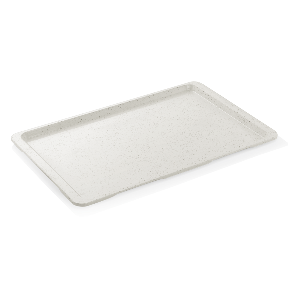 WAS EN Tablett TRAY 96, 53 x 37 cm, granitgrau, Polyesterfaserstoff