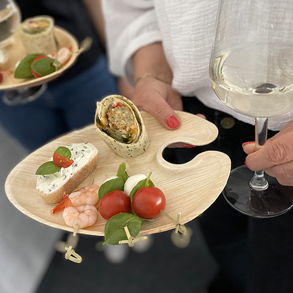 Papstar Cater Plates Palmblatt "pure" oval 1,3 cm x 18 cm x 23,5 cm