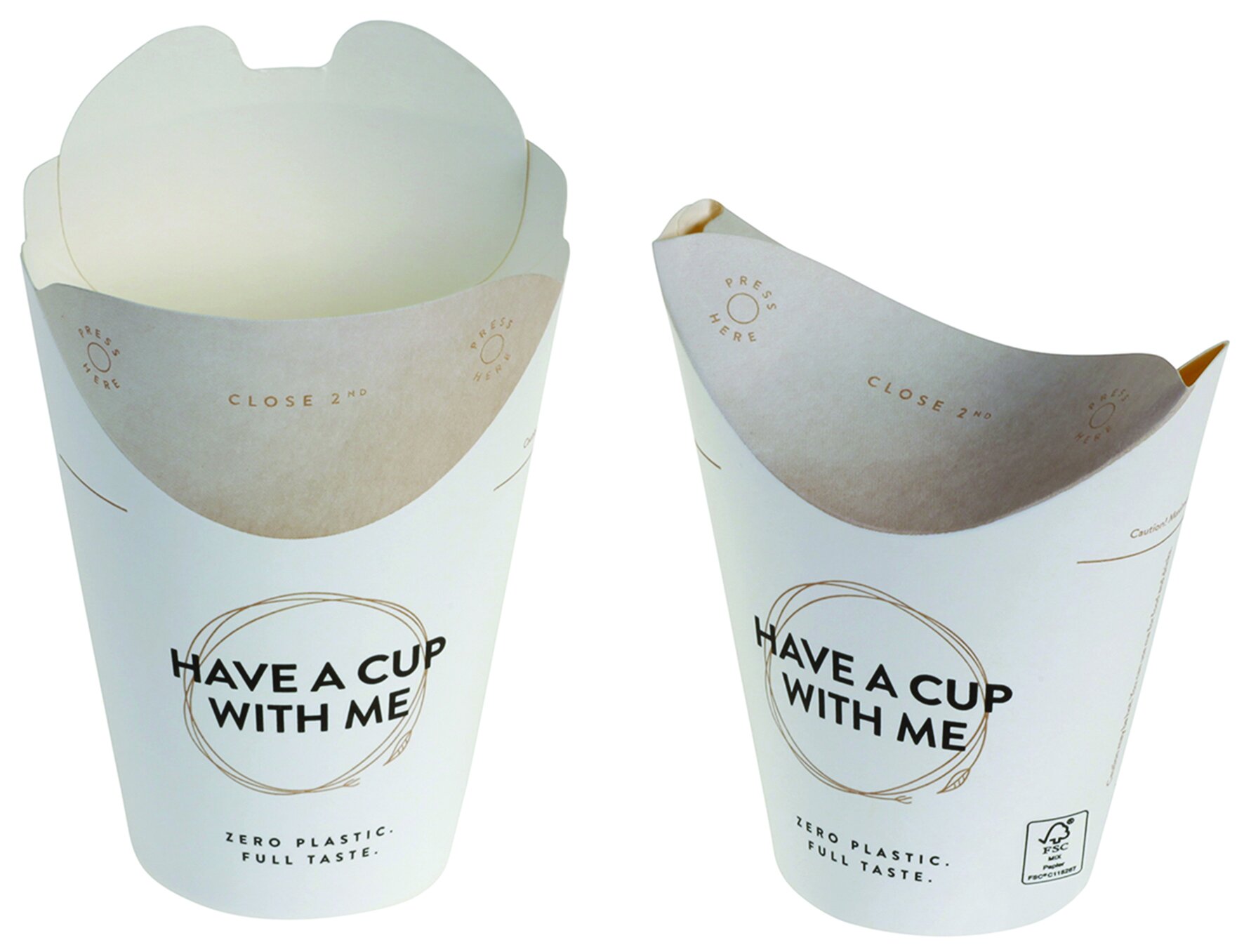 Pacovis Kartonbecher Taste Cup, 3dl, bedruckt